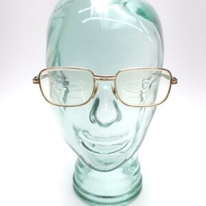 Universal 1/20 12k GF Gold Square Vintage Full Rim Eyeglasses FRAMES 52-20-130